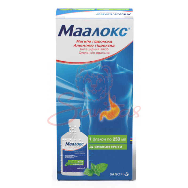 Маалокс сусп. 250мл у фл.і №1                                                   