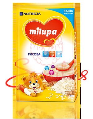 Каша Мілупа рисова від 4 міс. 210г                                              