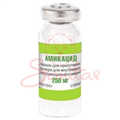 Амікацид р-н д/ін. 250мг/мл 4мл фл. №10 (5х2)                                   