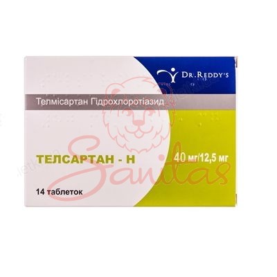 Телсартан-Н таб. 40мг/12.5мг №14 (7х2)                                          