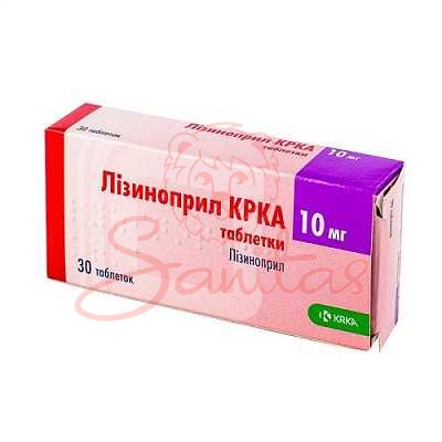 Лізиноприл 10 HL-КРКА таб. 10мг/12.5мг №30 (10х3)                               