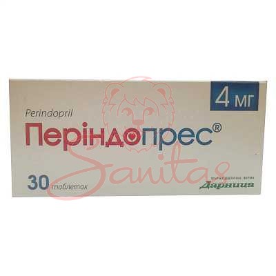 Періндопрес таб. 4мг №30 (10х3)                                                 