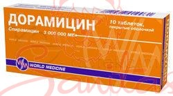 Дораміцин таб. 3000000 МО №10                                                   
