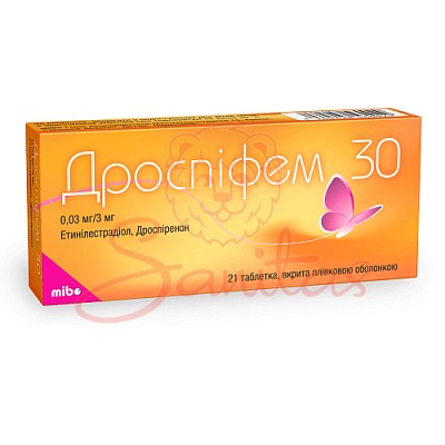 Дроспіфем 30 таб. 0.03мг/3мг №21                                                