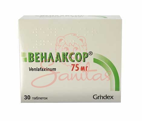 Венлаксор таб. 75мг №30 (10х3)                                                  