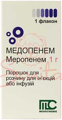 Медопенем порошок д/ін./інф. 1г №1                                              