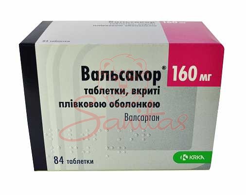 Вальсакор таб. 160мг №84 (14х6)                                                 