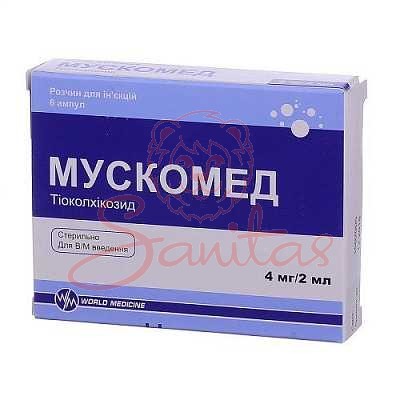 Мускомед р-н д/ін. 4мг/2мл 2мл амп. №6                                          