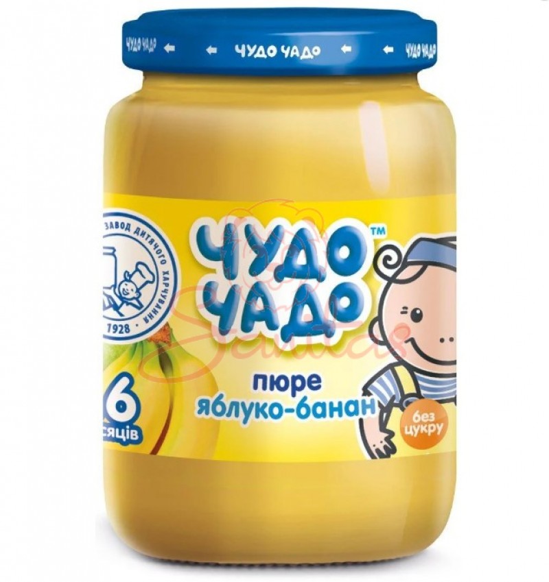 Пюре Чудо-Чадо яблуко та банан без цукру 170г                                   