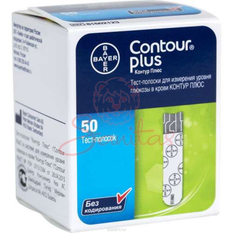 Тест-смужки Контур Плюс (Contour Plus) №50                                      