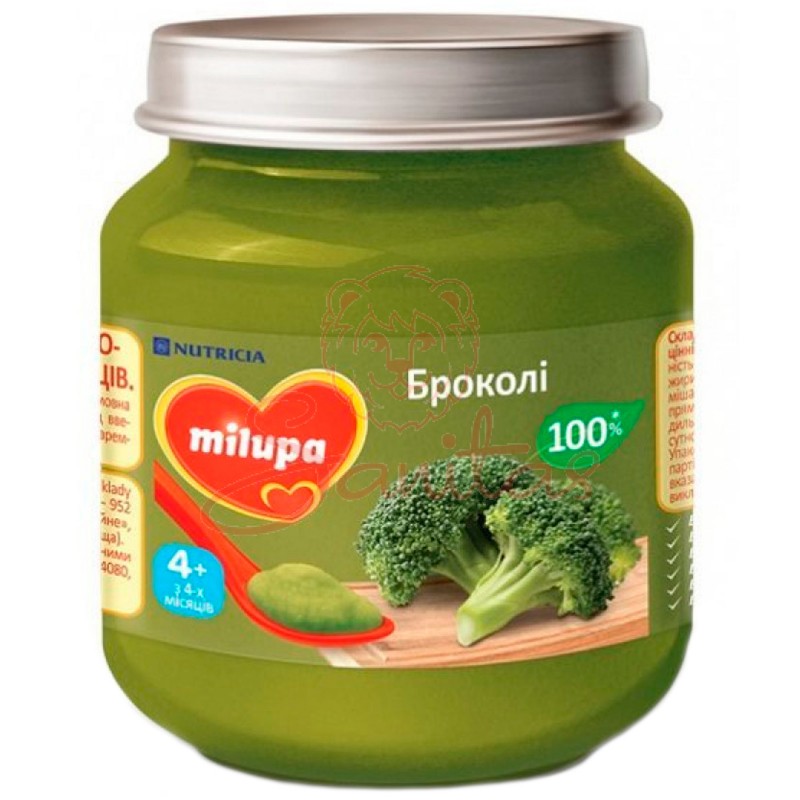 Пюре Мілупа овочеве брокколі 125г                                               