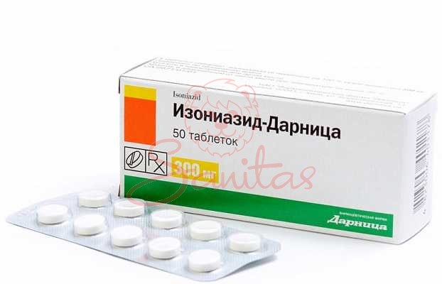 Ізоніазид-Дарниця таб. 300мг №50 (10х5)                                         