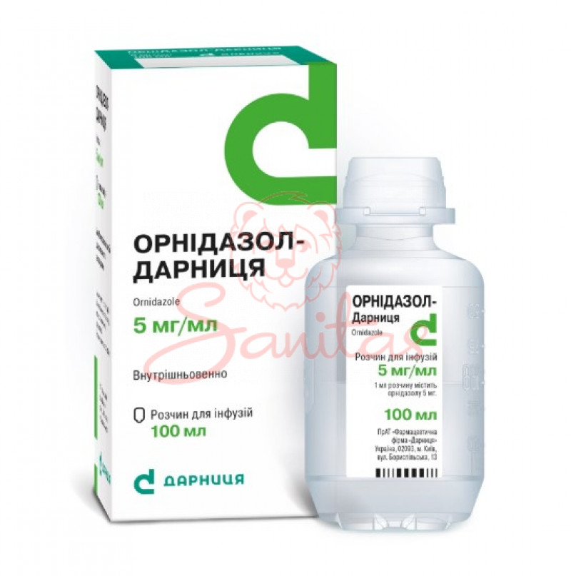 Орнідазол-Дарниця розчин д/інф. 5мг/мл 100мл                                    