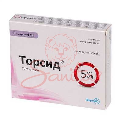Торсид р-н д/ін. 5мг/мл 4мл амп. №5                                             