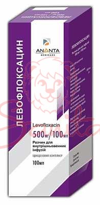 Левофлоксацин р-н д/інф. 500мг/100мл контейнер 100мл                            