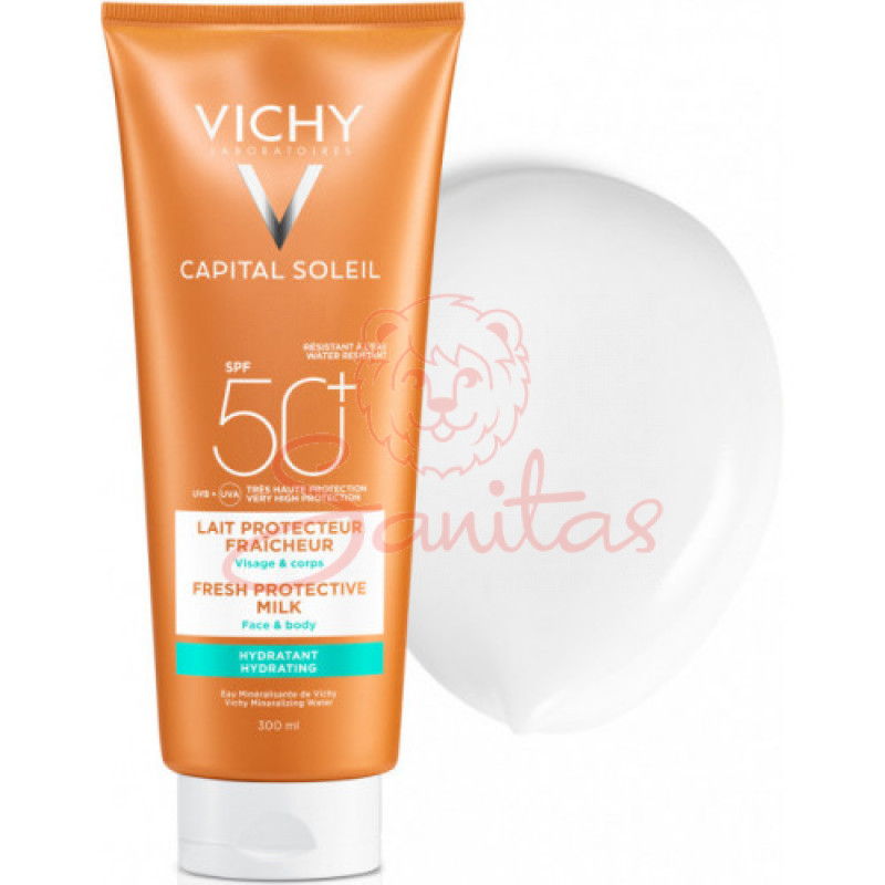Віши Капіталь Солей молочко сонцезах. зволож. д/обличчя та тіла SPF50+ 300мл    