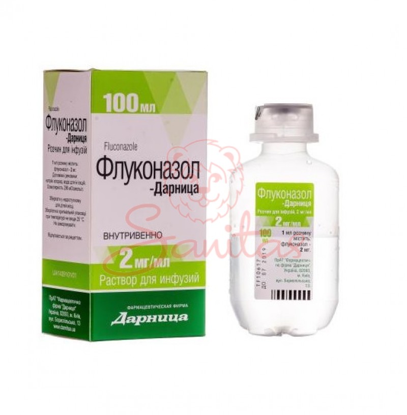 Флуконазол-Дарниця р-н д/інф. 2мг/мл 100мл фл.                                  