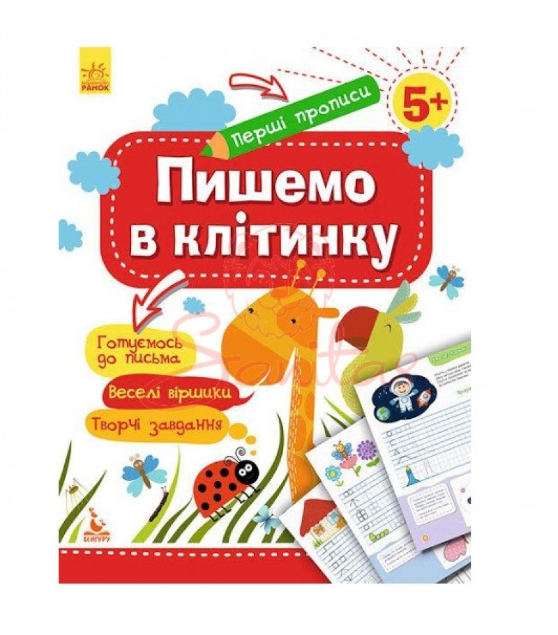 Книга Перші прописи 5+ Пишемо в клітинку 292512                                 