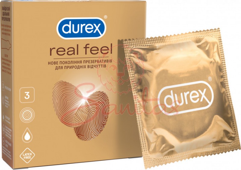 През. Дюрекс №3 Натуральні відчуття Real Feel                                   