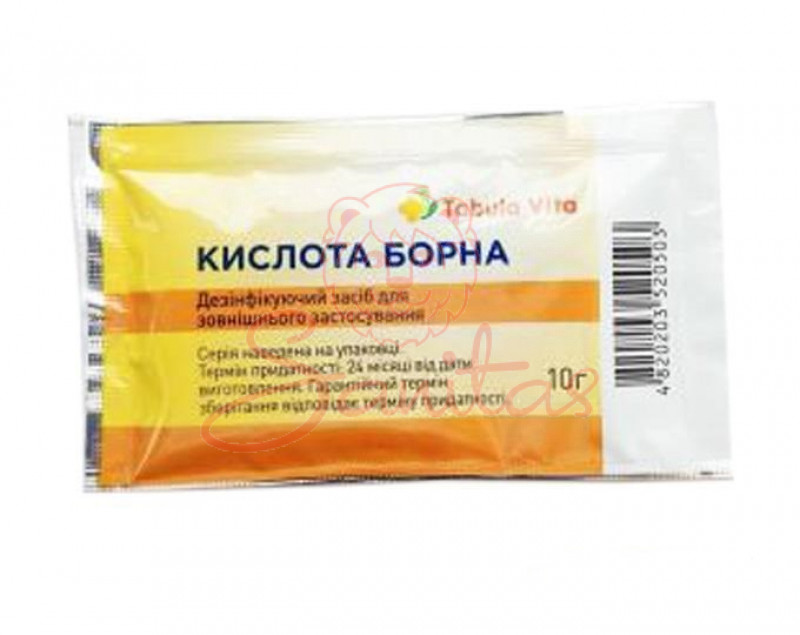 Борна кислота Табула Віта порошок 10г пакет                                     