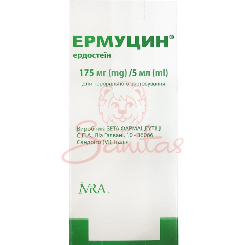 Ермуцин пор. д/орал. сусп. 175мг/5мл фл. №1                                     