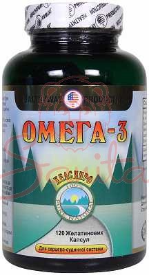 Омега-3 капс. №120 риб'ячий жир конц.                                           
