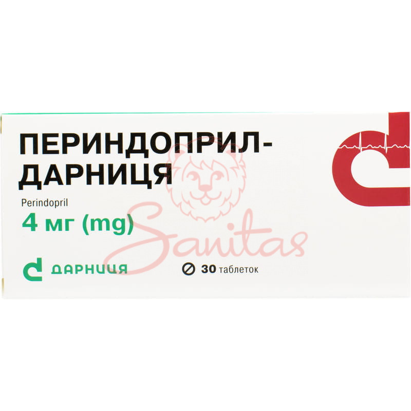 Периндоприл-Дарница таб. 4мг №30 (10х3)                                         