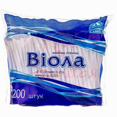 Ватні палички Віола №200 (п/е)                                                  