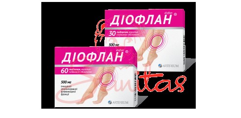 Діофлан таб. 500мг №60 (10х6)                                                   