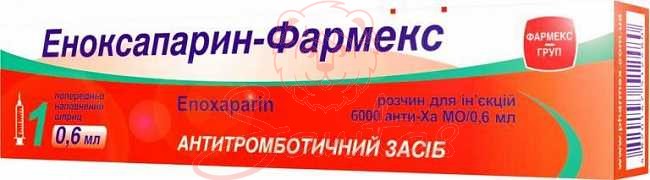 Еноксапарин-Фармекс р-н д/ін. 10000 анти-Ха МО/мл шприц 0.4мл                   
