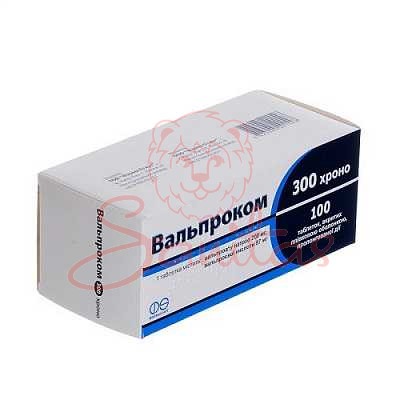 Вальпроком 300 Хроно таб. пролонг. дії №30 (10х3)                               