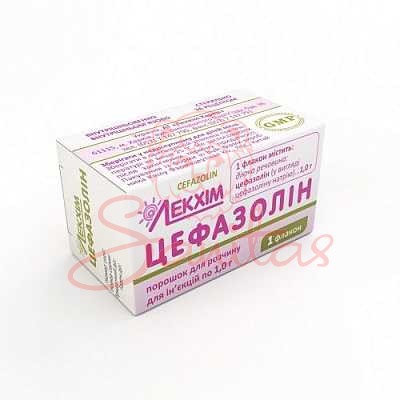 Цефазолін порошок д/р-ну д/ін. 1.0г №1                                          