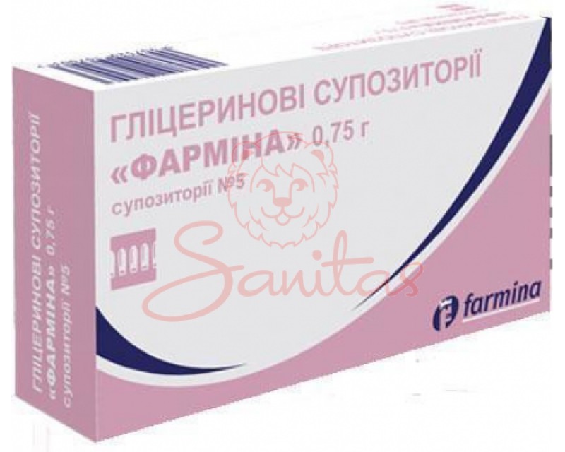 Гліцеринові супозиторії Фарміна 0.75г №5 (5х1)                                  